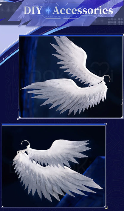 Sunday Robin Wings Headwear Headband Cosplay Props Game Honkai:Star Rail DokiDoki Sunday Electric Wings Robin Accessories