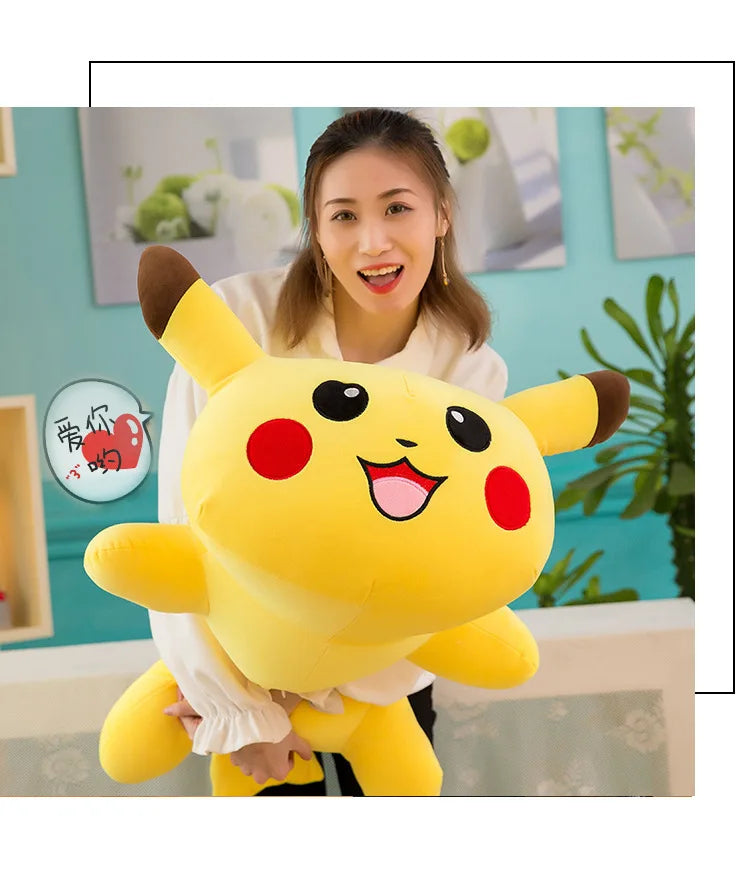 50/70/85cm Big Size Pokemon Pikachu Anime Plush Stuffed Doll Room Decoration Plushies Pillow Peluche Ornaments Children's Gifts