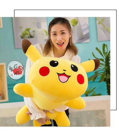50/70/85cm Big Size Pokemon Pikachu Anime Plush Stuffed Doll Room Decoration Plushies Pillow Peluche Ornaments Children's Gifts