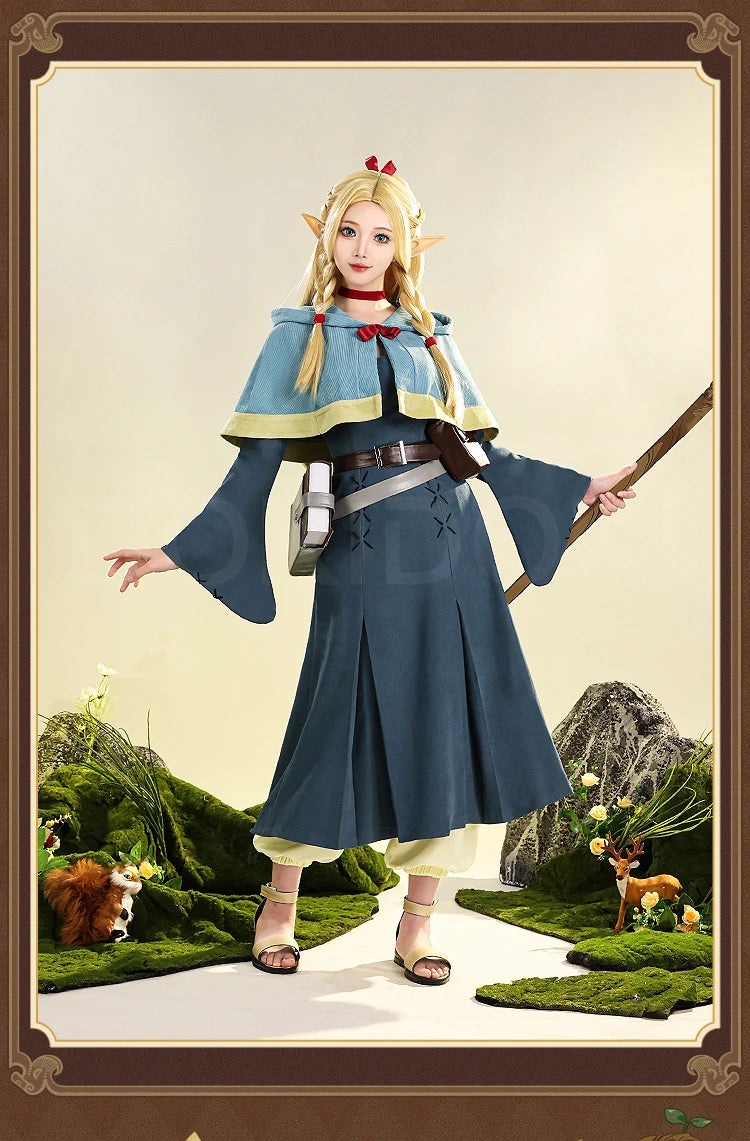 IN STOCK Marcille Donato Cosplay Costume Anime Delicious in Dungeon Cosplay DokiDoki-SR Women Uniform Dress Marcille Cosplay