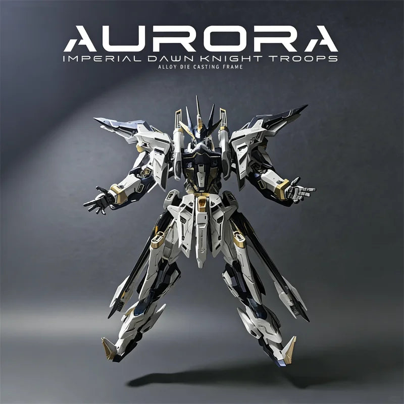 Aurora Series Alloy Die Cast Skeleton Action Figurine Mecha High Detail Articulated Assembly Model Toy Desktop Decore Boy Gifts