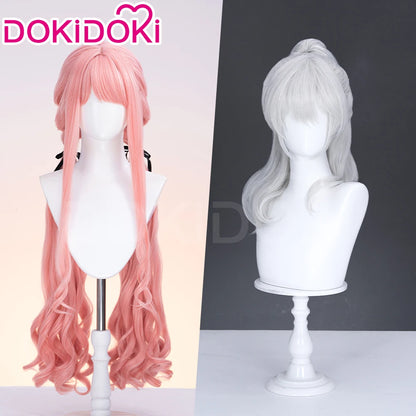 IN STOCK Nikki Cosplay Wig Game Infinity Nikki DokiDoki Women 80cm Long Pink Wig Nikki Cosplay Lolita Wig Free Cap