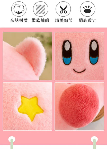 90cm Big Size Star Kirby Kawaii Cartoon Anime Plush Stuffed Doll Room Decorated with Cute Plushies Pillow Children Holiday Gift