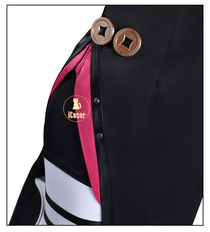 Zenless Zone Zero Sweety Cosplay Costume Wig Cheongsam Uniform Headwear Sunglasses Yum Cha Sin Halloween for Women Girls iCoser