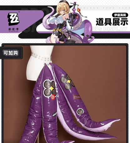 Zenless Zone Zero Yidhari Cosplay Costume Wig Uniform Hat Outfit Spook Shack Halloween Party for Women Girl Carnival Prop iCoser