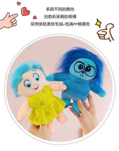 New Inside Out 2 Plush Anxiety Doll Cute Joy Fear Anger Disgust Sadness Riley Plushish Toys Collection Model Toy Birthday Gift