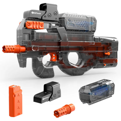 Yuizukeot Electric Gel Gun Transparent Black Lithium Battery