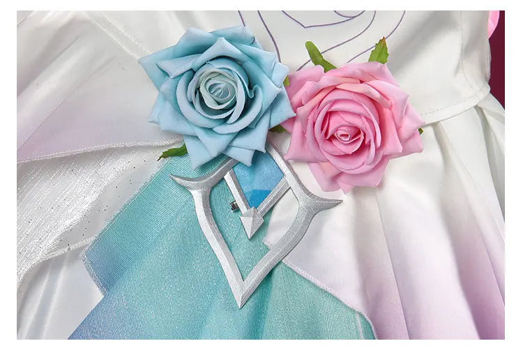 Honkai Star Rail Cyrene Cosplay Costume Wig Dress Headwear Earrings New Skin 5-star Outfit Elysia Amphoreus Halloween Women Girl