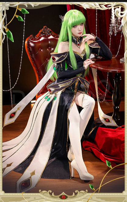 IN STOCK Lelouchh Lamperougee C Cosplay Anime【S-2XL】DokiDoki-SR Men Emperor C Queen Lelouchh Cosplay Plus Size Halloween