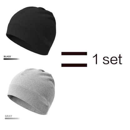 1pc/2pc Outdoor Sports Hats Quick-Drying Breathable Running Hats Marathon Riding Skiing Warm Windproof Hats