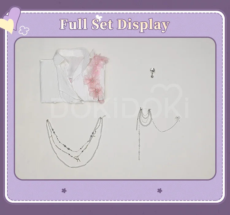 IN STOCK Rafayel Flowering Splendor Cosplay Costume Game Love and Deepspace DokiDoki-SR Men Spring Costume Qiyu Rafayel Flowers