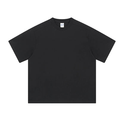 ZODF Trendy 2025 Men 275gsm Cotton T-Shirts Unisex Summer Patchwork Solid O Neck T Shirt Brand Tees HY1045