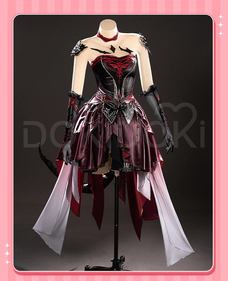 IN STOCK Abyss Lord MC Hunter Game Love and Deepspace【XS-3XL】DokiDoki-N Red Dress Qinche Sylus Cosplay Plus Size