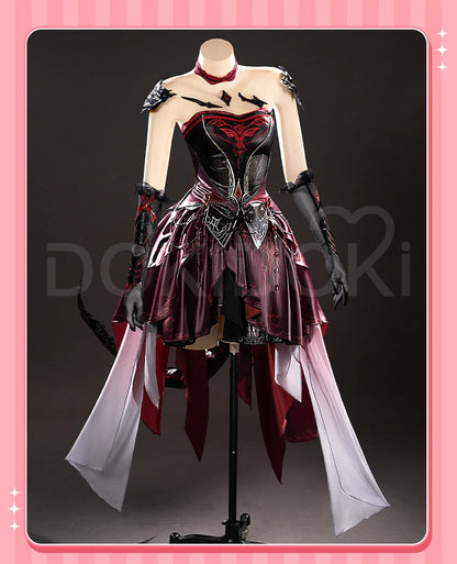 IN STOCK Abyss Lord MC Hunter Game Love and Deepspace【XS-3XL】DokiDoki-N Red Dress Qinche Sylus Cosplay Plus Size