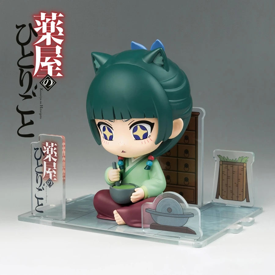 1/5PCS 9cm Kusuriya no Hitorigoto Anime Figure Q Version Maomao Action Figure Kawaii Jinshi Figurine PVC Collection Model Toys