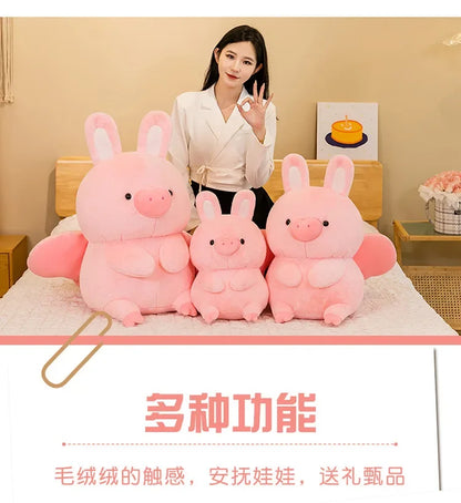 New 55cm Soft Kawaii Love Pink Pig Plush Pillow Stuffed Super Cute Round Pig High Quality Doll Gift for Childre Birthday Gift