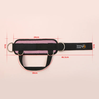 1PC Padded Neoprene Ankle Strap with Double D-Ring for Cable Machines Gym Workouts Leg Extensions - Pink