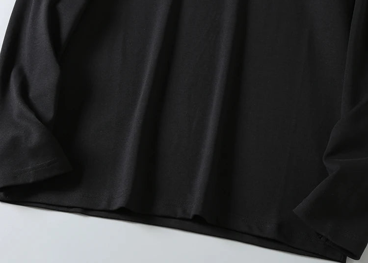 2025 Autumn New American Retro Long Sleeve O-neck Solid Color T-shirt Men's Fashion Simple 95% Cotton Washed Casual Sport Tops