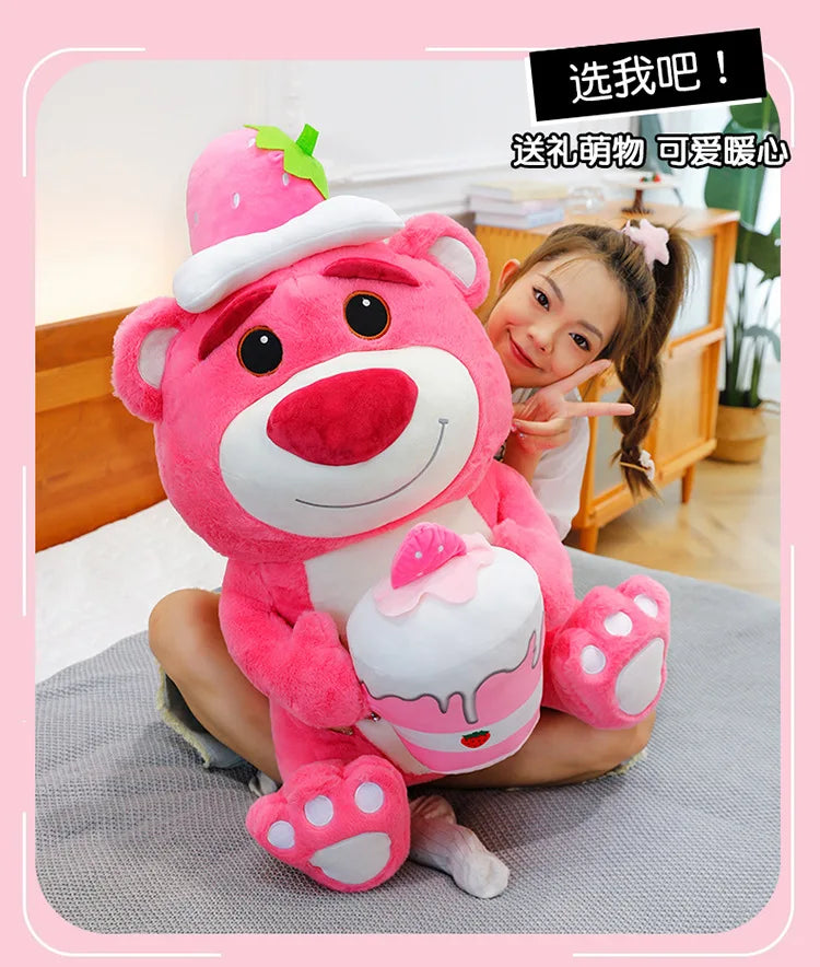 45/60/90cm Super Big Size Lotso Kawaii Disney Anime Plush Stuffed Doll Cartoon Decoration Plush Pillow Children's Holiday Gifts