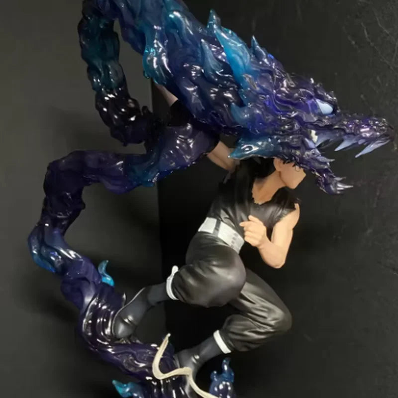 Hot Yuyu Hakusho Figures Hiei Anime Figure 24cm Pvc Statue Collection Model Room Decoration Dolls Boys Birthday Toys Gifts