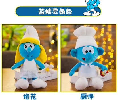 New 40cm Cartoon Character Creative Smurf Cute Plush Toy Kawaii Doll Children’s Soothing Toy Birthday Gift Christmas Gift