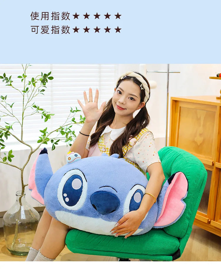 40x80cm Big Size Stitch Disney Anime Plush Stuffed Doll Cartoon Room Decoration Plush Pillow Children's Holiday Gift