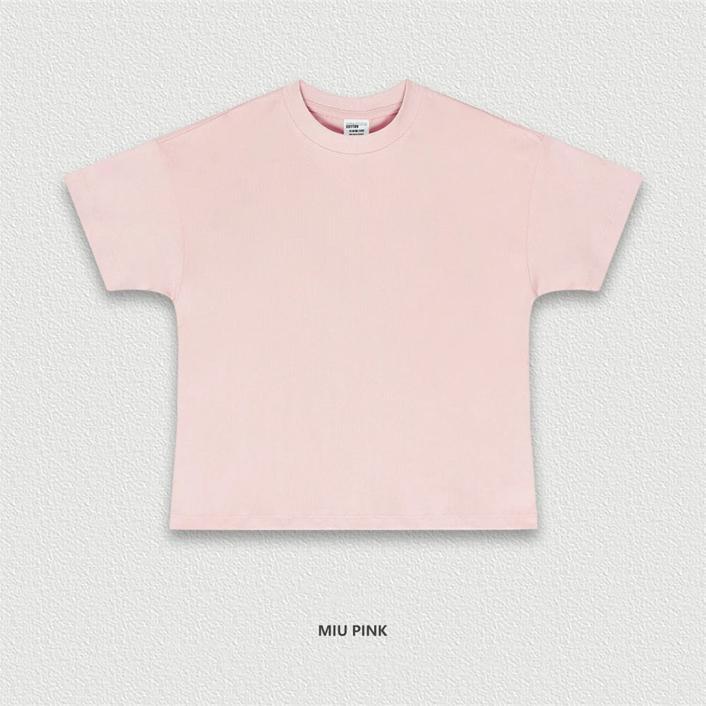 ZODF Women 2025 Summer 255gsm Cotton T-Shirts Hotsweet Girls Casual Solid Comfortable Sport T Shirt Brand Tops HY0978