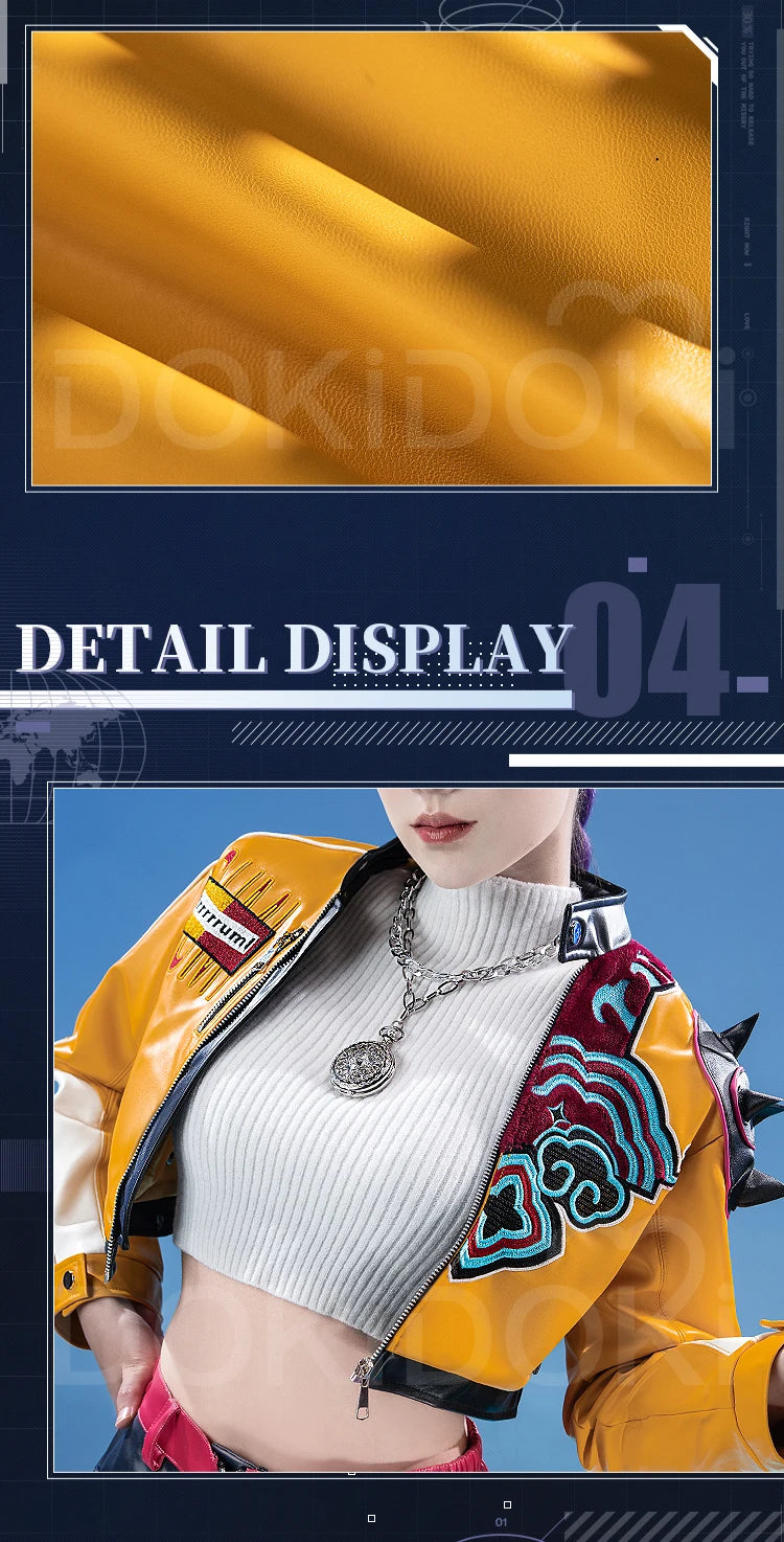 【Last Batch】IN STOCK Rumii Zoeyy Miraa Cosplay Costume【XS-3XL】DokiDoki-R Women Yellow Suit Rumii Miraa Costume Plus Size