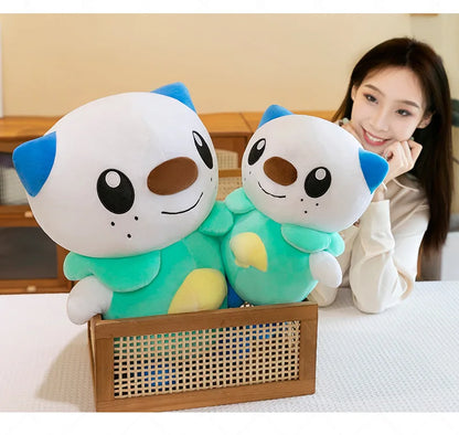 35/80cm Oshawott Pokemon Plush Toys Large Anime Doll Cute Pillow Cartoon Samurot Pokémon Plushie Stuffed Gift for Kids Christmas