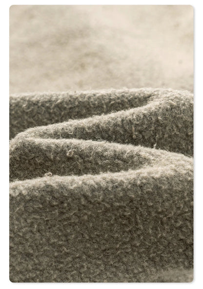 ZODF Retro 2025 Winter Washed Fleece Straight Pants For Men Unisex Loose 360gsm Knitted Warm Soft Trousers Brand Clothes HY0869