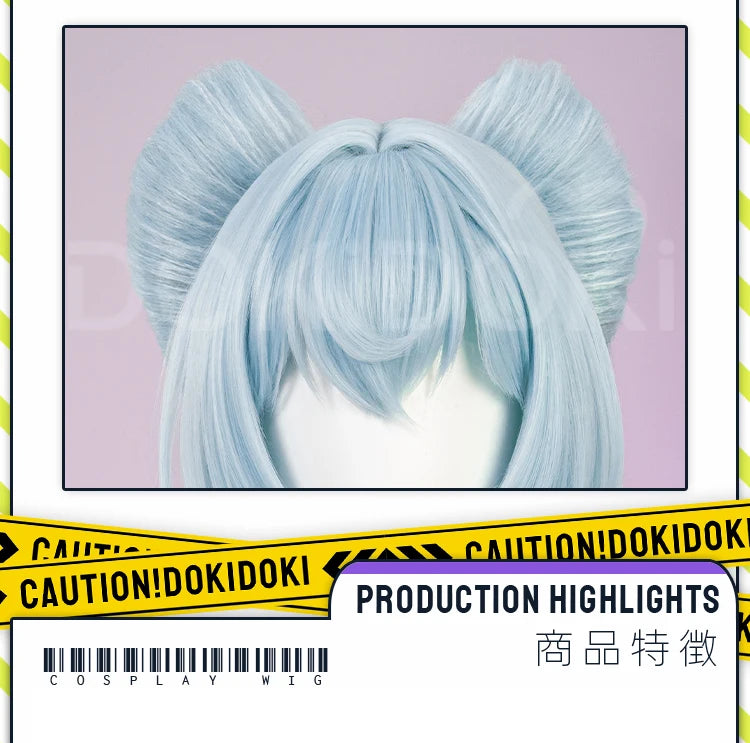 IN STOCK Yumemizuki Mizuki Hutao Wig Game Genshin Impact DokiDoki 95cm Long Wig Hu Tao Lantern Rite Free Cap Yumemizuki Ears Fan