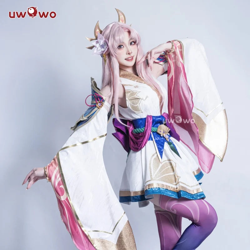 LAST BATCH UWOWO Lux Cosplay Game Prestige Spirit Blossom Lux Cosplay Costume Halloween Costume