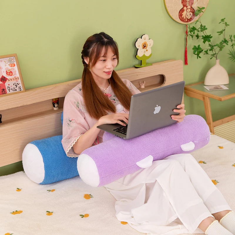 New Cute Car Cushion Office Seat Lumbar Support Creative Sofa Pillow Multifunctional Foot Cushion Nap Pillow