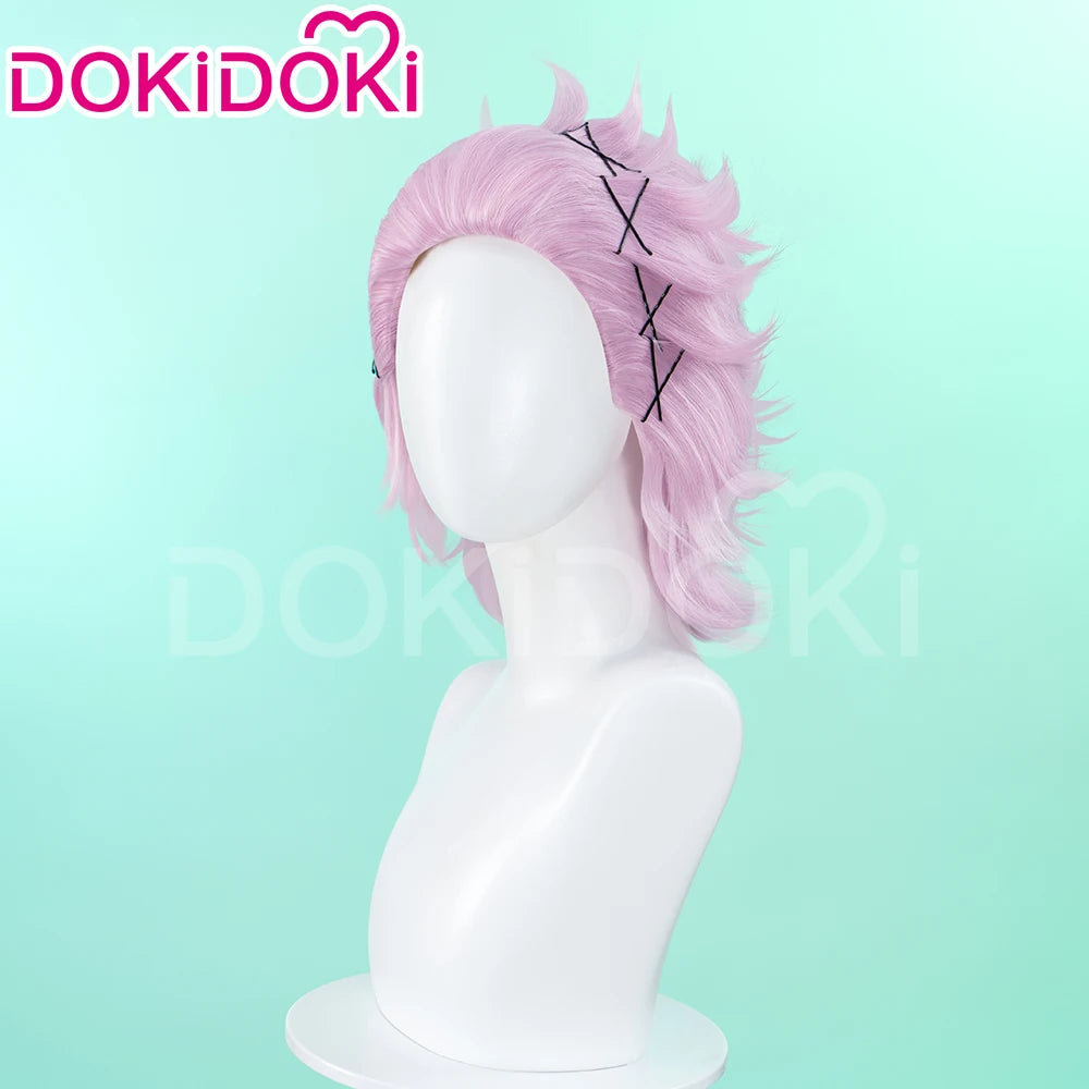 IN STOCK Mitsuki Kiryuu Wig Anime Wind Breaker Cosplay Wig DokiDoki Men 35cm Pink Short Hair Mitsuki Kiryuu Cosplay Free Wig Cap