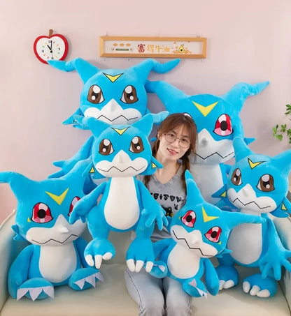 Original Digimon Large Size 75cm Dilu Station Bada Doll Cute Agumon Stuffed Animal Doll  Room Decorations Children Birthday Gift