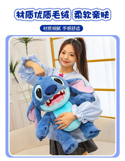 60cm Big Size Disney Stitch Cartoon Anime Plush Stuffed Doll Room Decoration Peluche Pillow Kawaii Plushies Ornaments Gifts