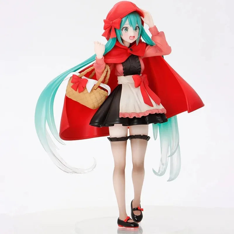 Bandai Hatsune Miku Wonderland Little Red Riding Hood 18CM PVC Model