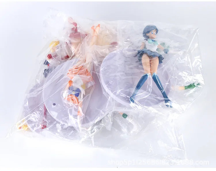 5pcs-Set Sailor Moon Anime Figure Mizuno Ami Tsukino Usagi Hino Rei Aino Minako Action Figure Model Kawaii Doll toys Gift