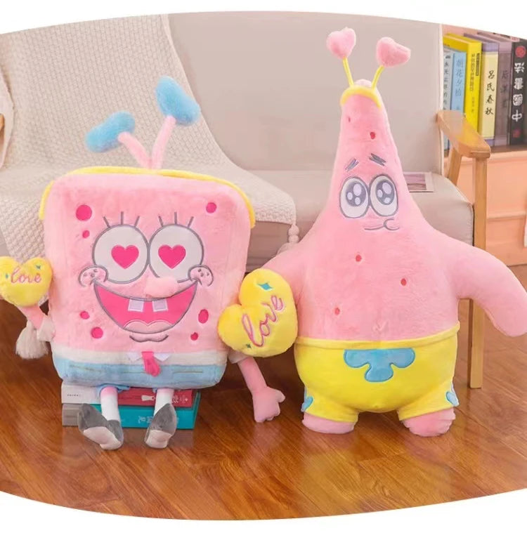 45-100CM SpongeBob SquarePants Patrick Star Doll Anime Cartoon Plush Toy Soft Cute Stuffed Collection Children's Birthday Gift