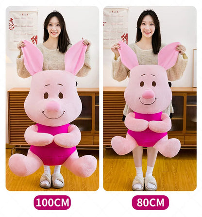 60/80/100cm Super Big Size Piglet Disney Anime Plush Stuffed Doll Kawaii Room Decoration Plushies Children's Pillow Holiday Gift
