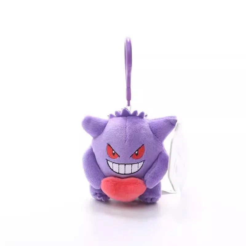 Genuine Pokemon Gengar Love Series Kawaii Plush Stuffed Toy Keychain Backpack Pendant Keyring Doll Birthday Gifts For Kid Girls