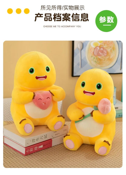 Hot Kawaii Plush Doll Love Yellow Embracing Flower Milk Dragon Dinosaur Doll Cute Plush Stuffed Pillow Soft Doll Birthday Gift