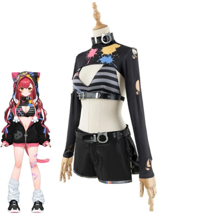 Virtual ESports Project VSPO Nekota Tsuna Cosplay Costume Set Polyester