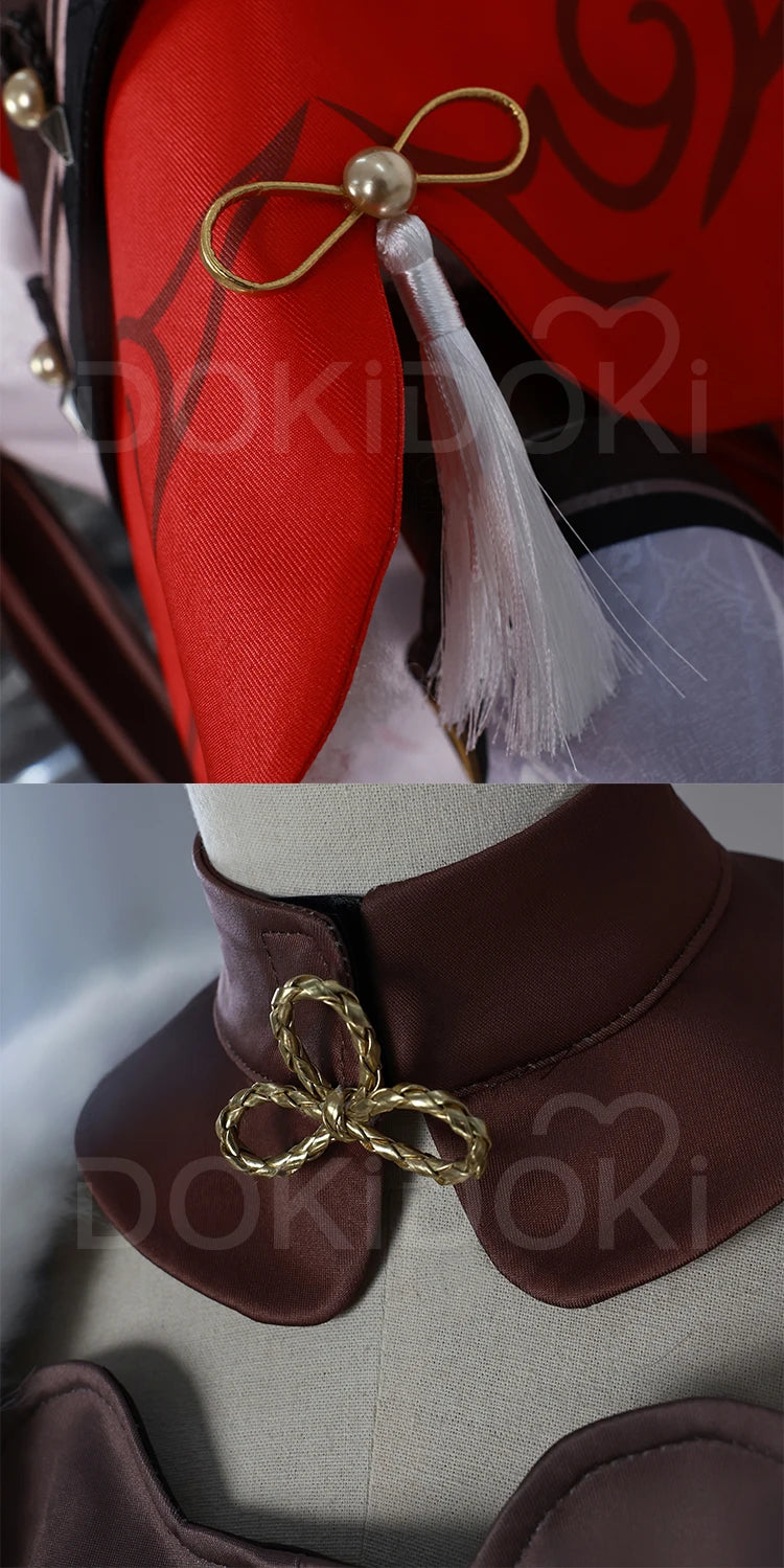 IN STOCK Xiangling Cosplay Costume Game Genshin Impact【XS-3XL】DokiDoki-N New Skin Cherries Snow-Laden Plus Size