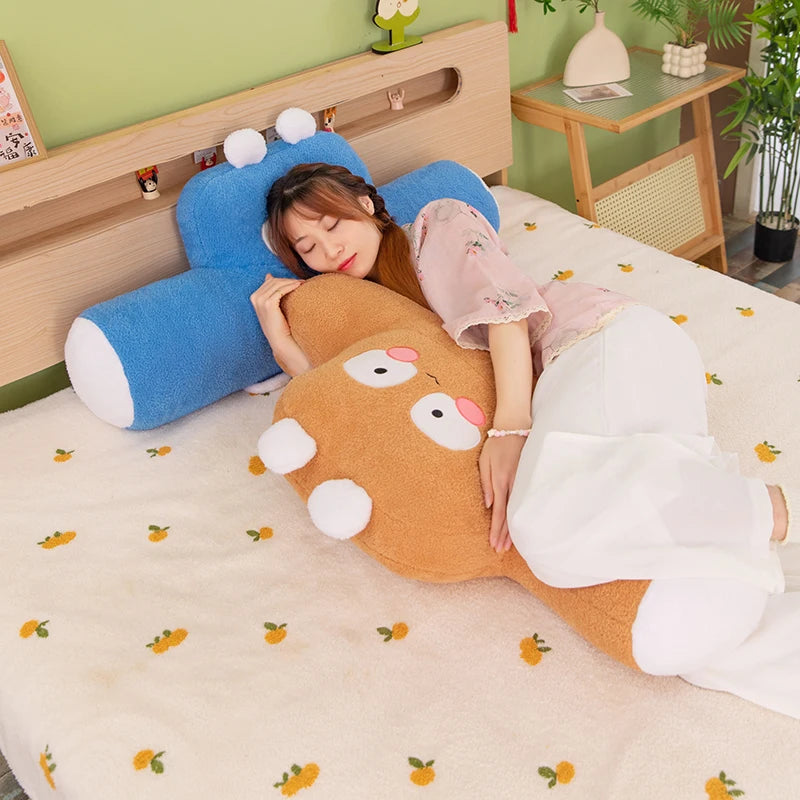 New Cute Car Cushion Office Seat Lumbar Support Creative Sofa Pillow Multifunctional Foot Cushion Nap Pillow