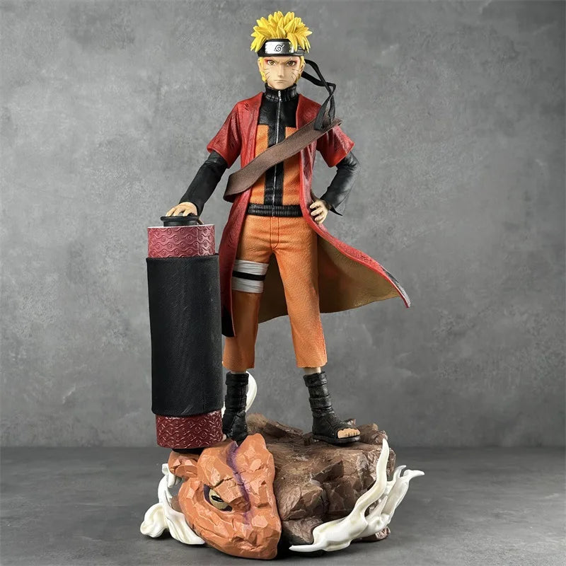 42CM Anime Naruto Uzumaki 1/6 Action Figures Cartoon Anime GK PVC Model Doll Collectible Statue Boy Toys For Collection Gift