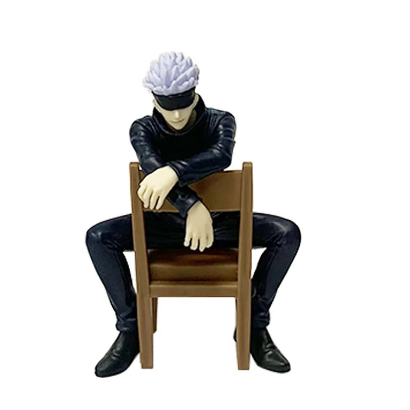 New Gojo Satoru 10CM Anime Jujutsu Kaisen Action Figure Itadori Yuji Seated Noodle Stopper Model Toys Japanese Dolls Hobbies 