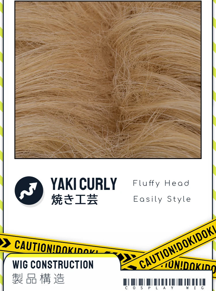 IN STOCK Jimmy Curly Wig Game Mouthwashing Cosplay DokiDoki Men 35cm Short Hair Jimmy Cosplay Free Wig Cap