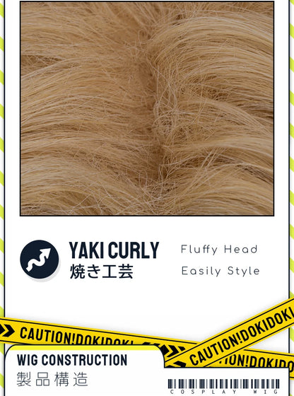 IN STOCK Jimmy Curly Wig Game Mouthwashing Cosplay DokiDoki Men 35cm Short Hair Jimmy Cosplay Free Wig Cap