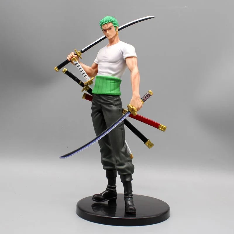 25cm Anime One Piece Roronoa Zoro PVC Figure Statue Collectible Model Toy Gift